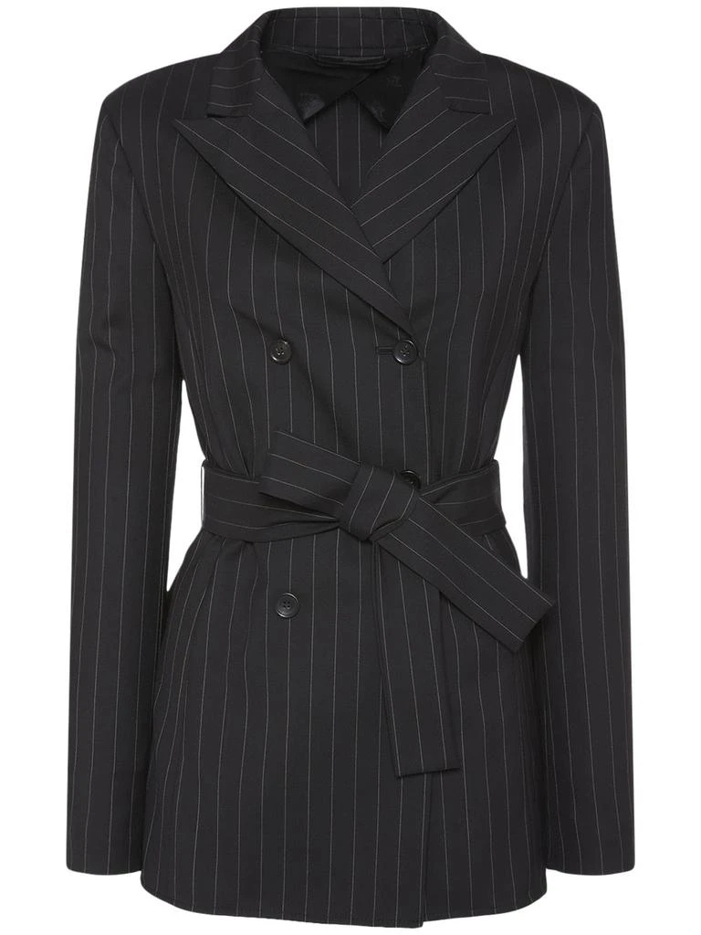 MAX MARA "gabbia" Double Breasted Wool Jacket 1