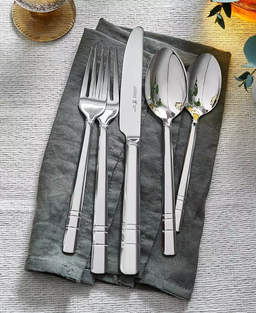 ZWILLING International Madison Square 65-Pc. 18/10 Stainless Steel Flatware Set, Service for 12 2