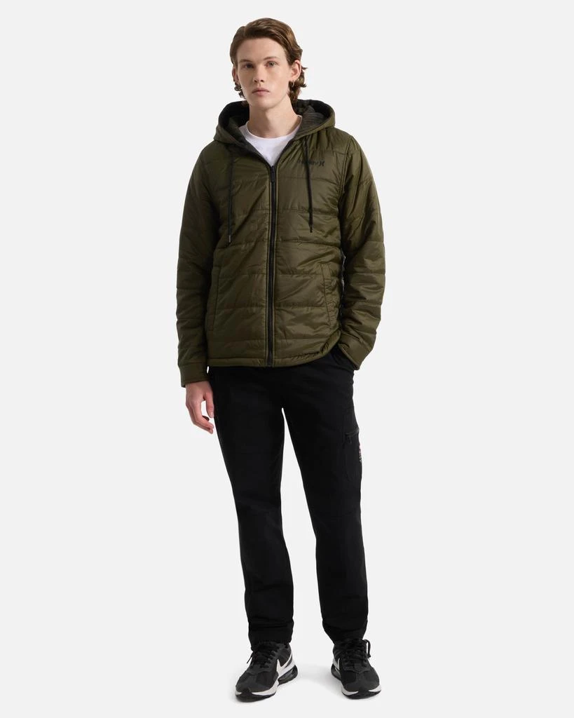Thread Collective Men's Kersting Reversible Plaid Polar Hooded Jacket 1