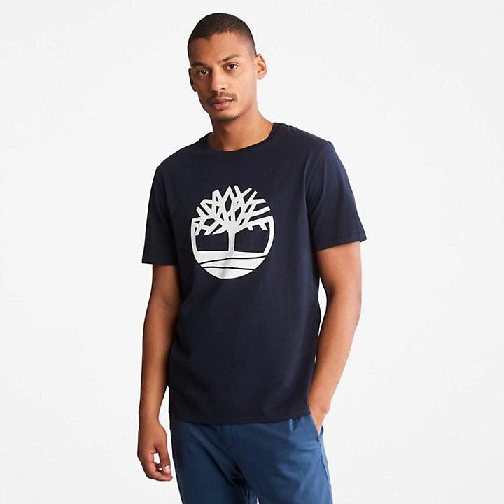 Timberland Tree Logo T-Shirt for Men in Navy 1