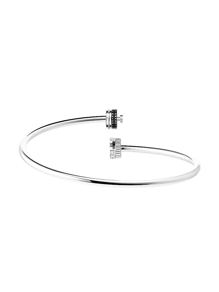 Boucheron Unisex Quatre Black Edition 18K White Gold & 0.13 TCW Diamond & PVD Bangle 4
