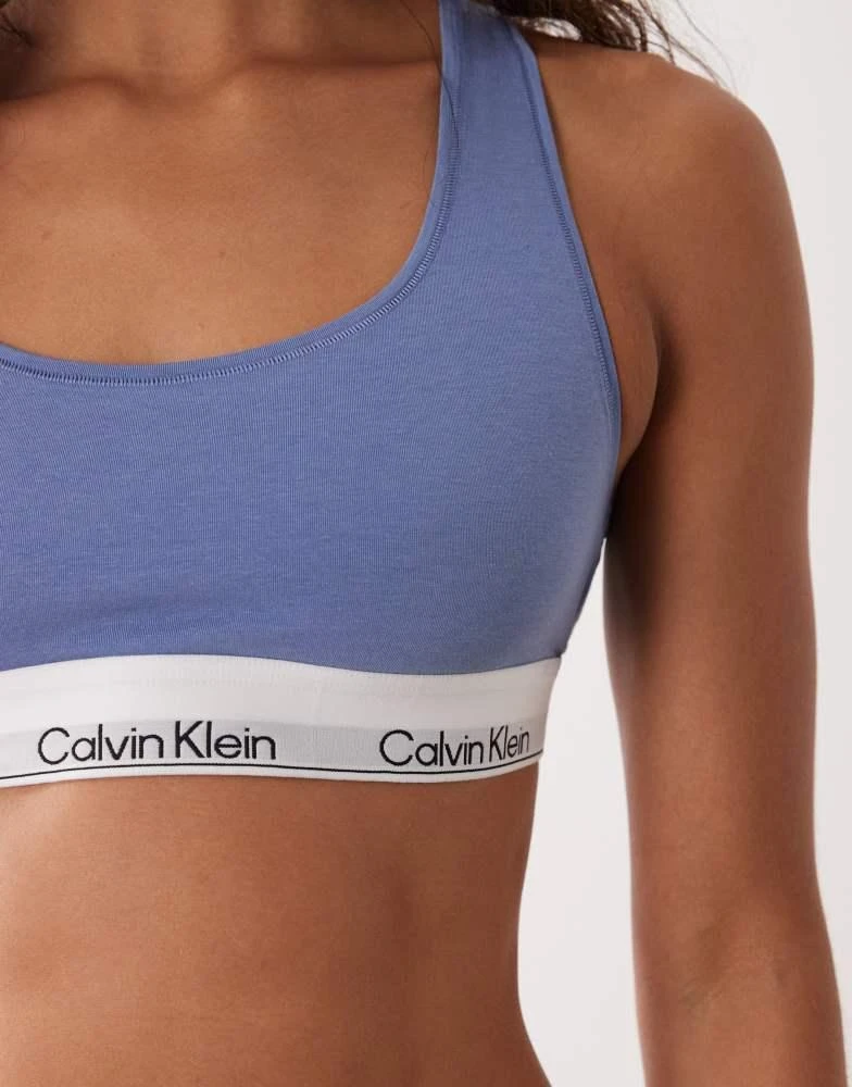 Calvin Klein Calvin Klein Icon Cotton Modal 2 pack bralettes in black/blue 2