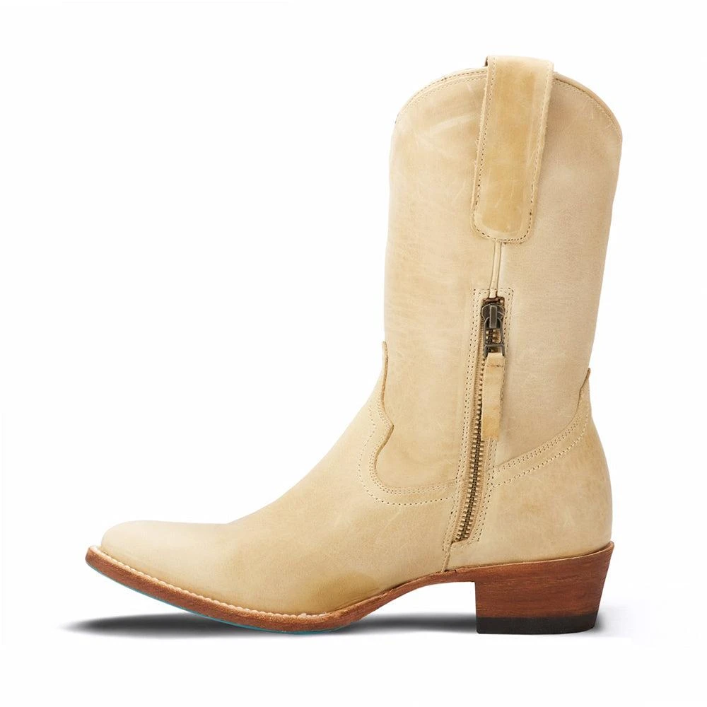 LANE Plain Jane Midi Embroidered Round Toe Cowboy Boots 3