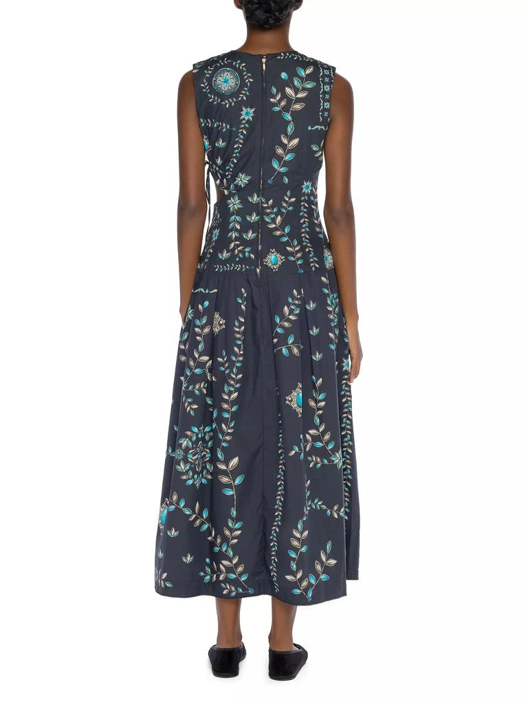 Agua by Agua Bendita Alma Otono Relicario Printed Cut-Out Maxi Dress 5