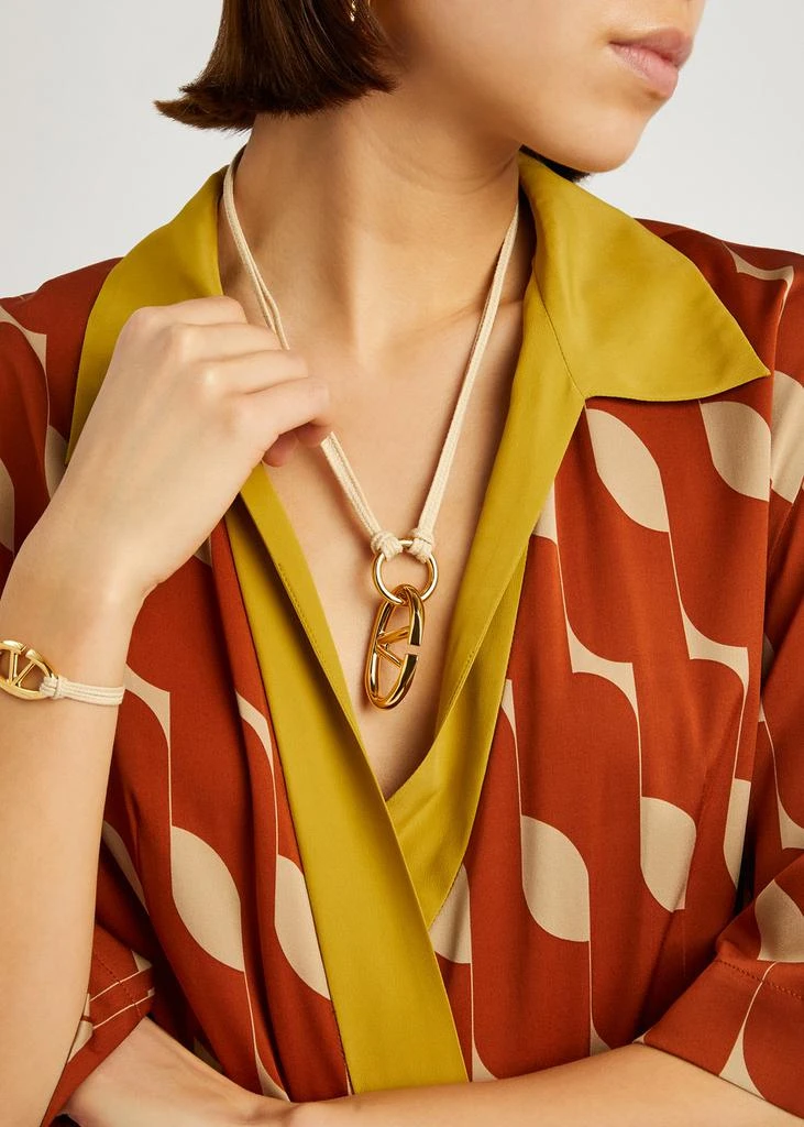 Valentino VLogo rope necklace 2