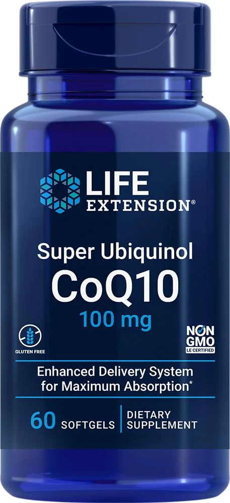 Life Extension Life Extension Super Ubiquinol CoQ10, 60 softgels - 100 mg (100 mg, 60 softgels) 1