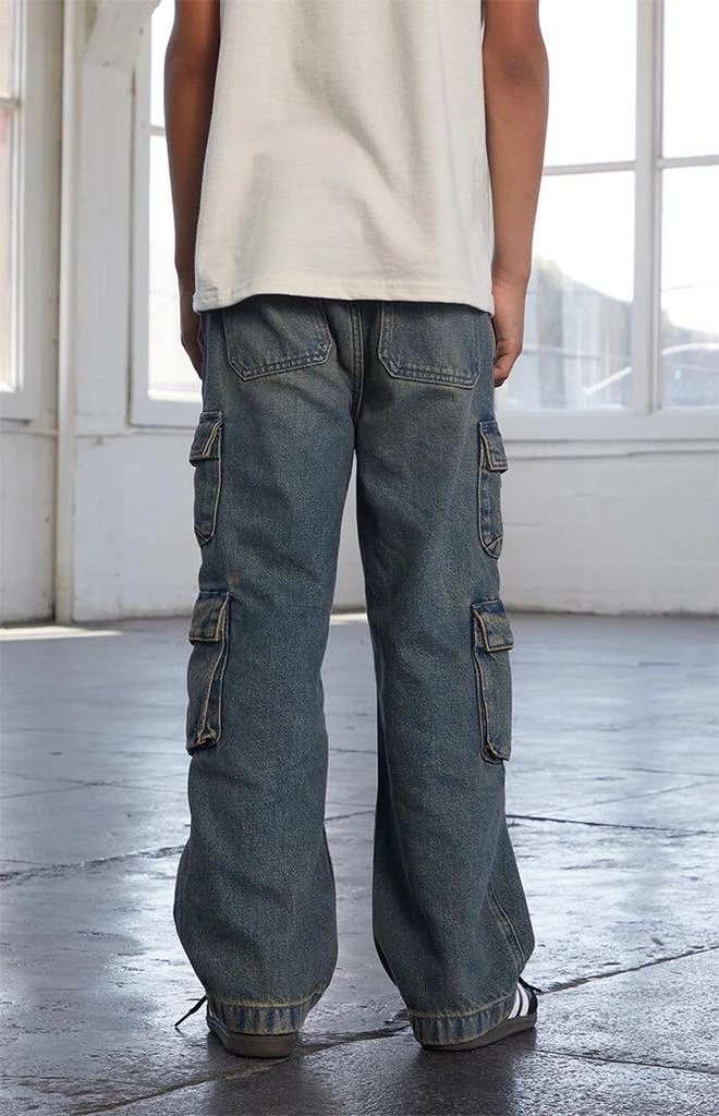 Pacsun Kids Baggy Jeans Cargo Indigo Tinted 4