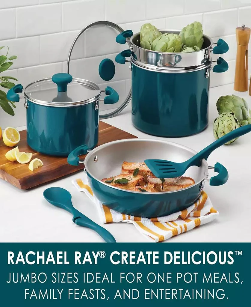 Rachael Ray Create Delicious Stackable Nonstick 8-Pc. Cookware Set 6