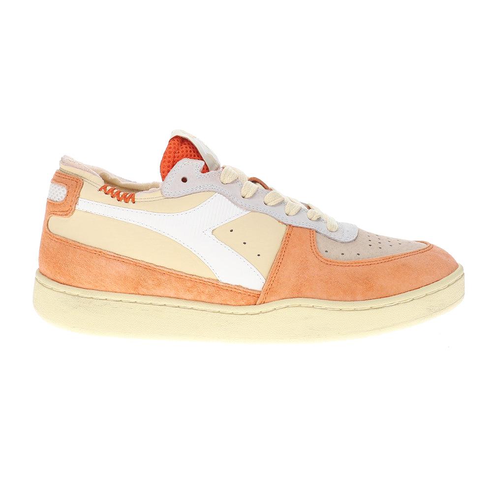 Diadora Mi Basket Row Cut Podio Italia Lace Up Sneakers