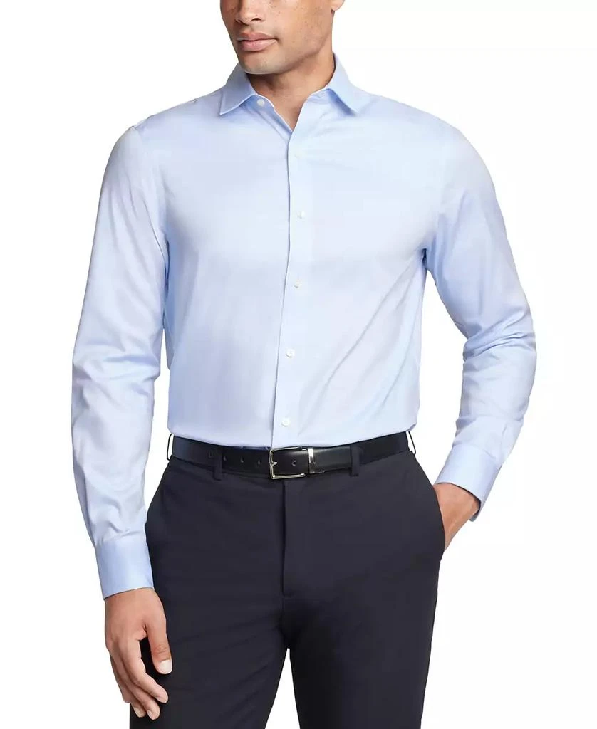 Tommy Hilfiger Men's TH Flex Essentials Wrinkle Free Stretch Dress Shirt, Regular & Slim Fit 1