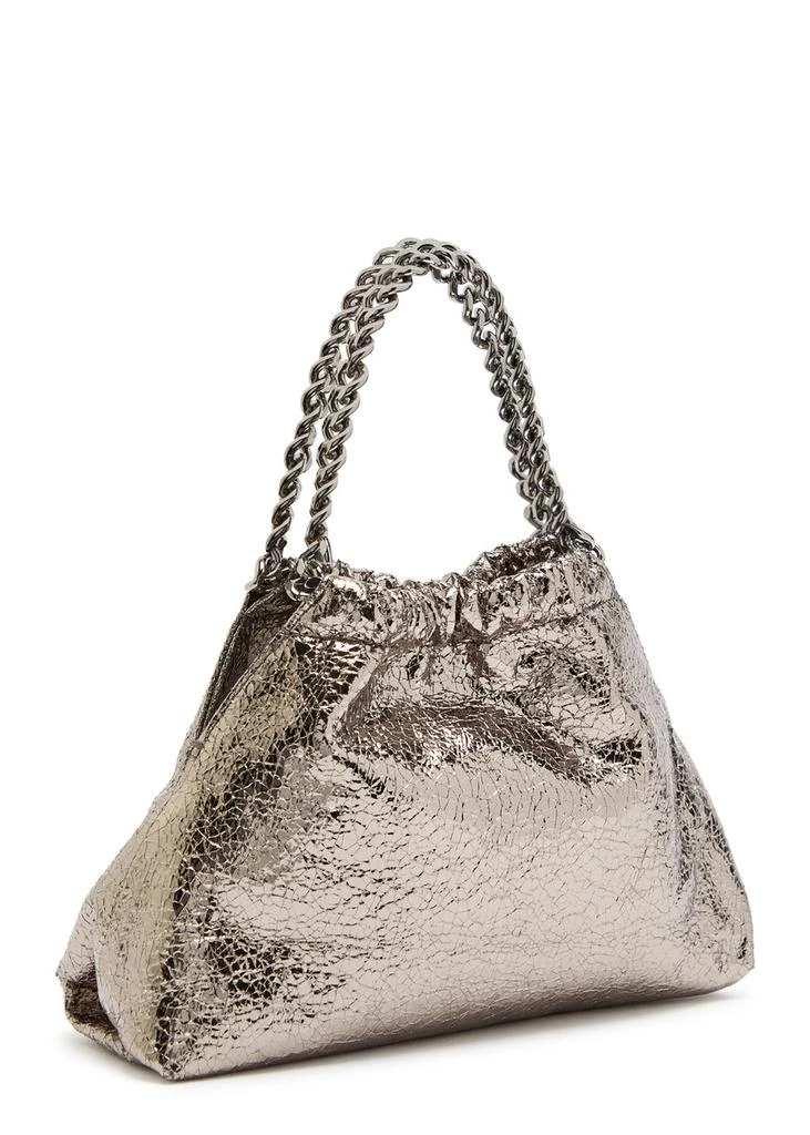 Stella McCartney Falabella mini drawstring metallic faux-leather cross-body bag 2