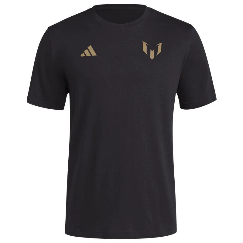 adidas adidas Messi Name and Number Gold T-Shirt - Men's 1