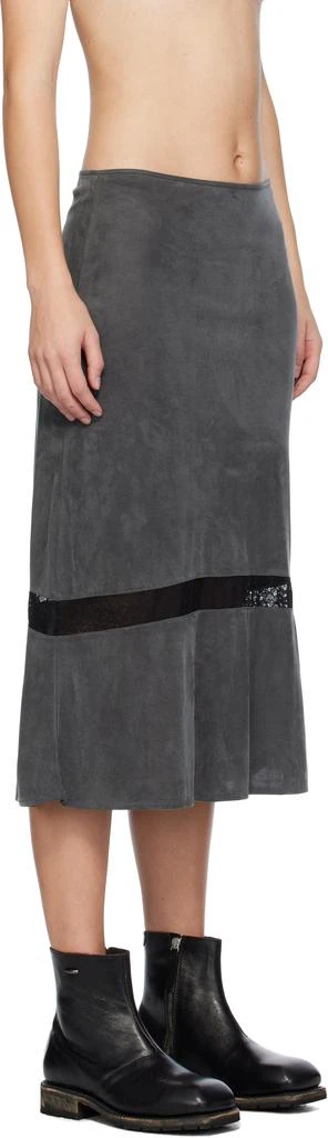 Our Legacy Gray Ballon Midi Skirt 2