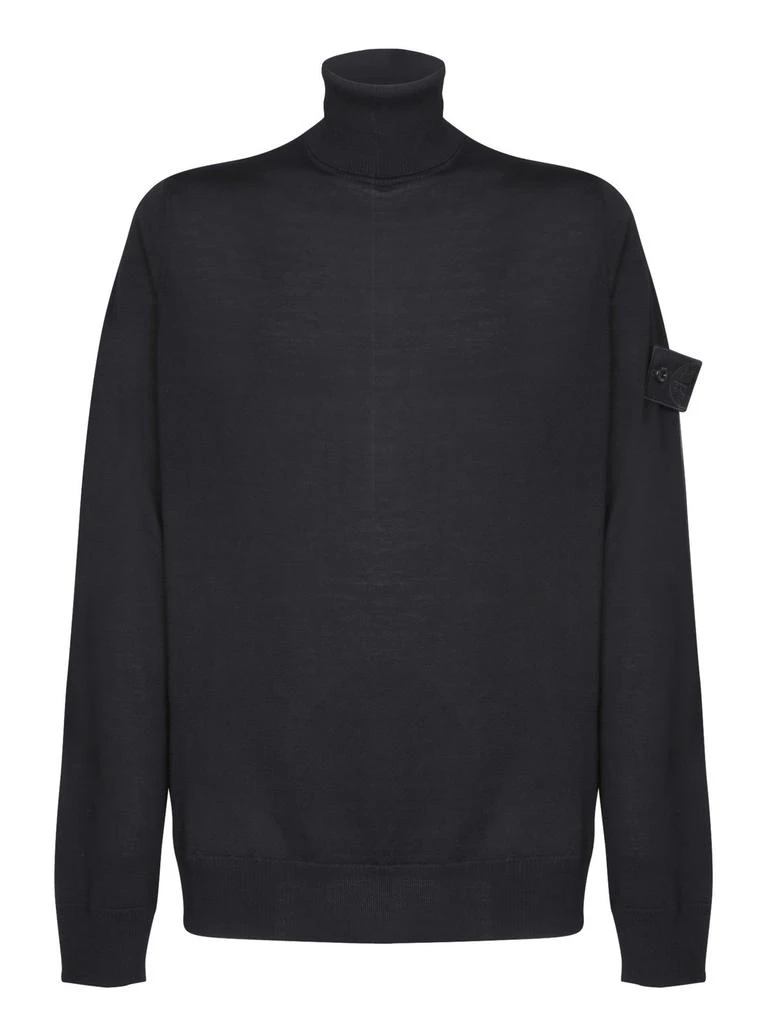 Stone Island Stone Island Logo Patch Roll Neck Jumper 1