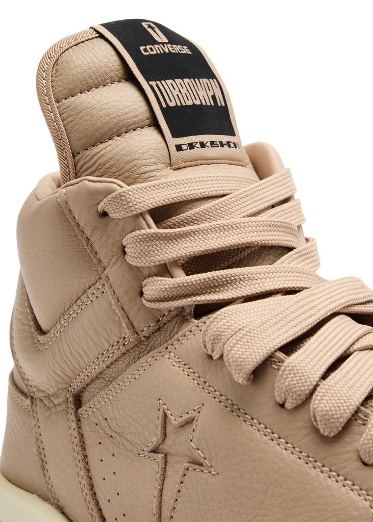 Rick Owens X Converse Turbowpn panelled leather sneakers 4