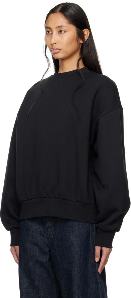 Essentials Black Classic Crewneck Sweatshirt 4