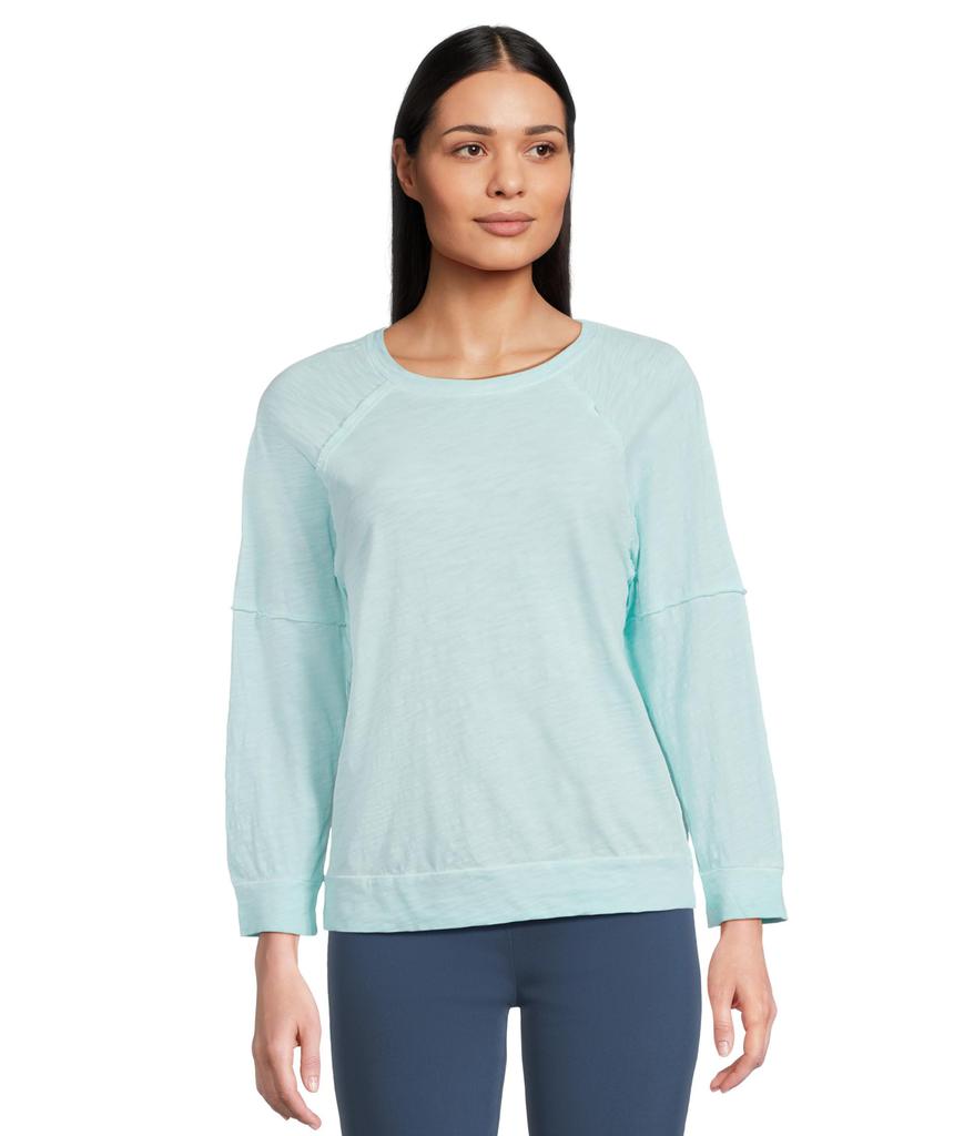 Elliott Lauren Enzyme Wash Jersey - Raglan Sleeve Tee with Seam Detail