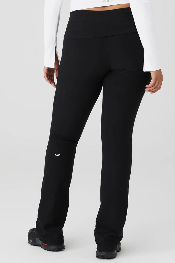 Alo Alosoft Foldover Bootcut Legging - Black 6