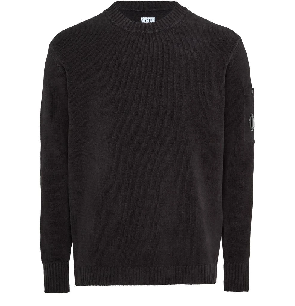 CP Company Lens round-neck cotton chenille sweater 2