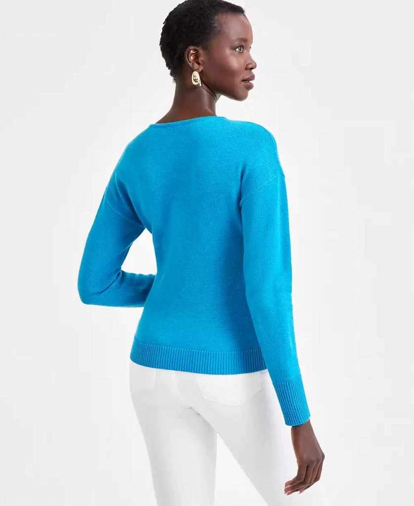 INC International Women's Surplice Wrap Sweater, Created for Macy's 2