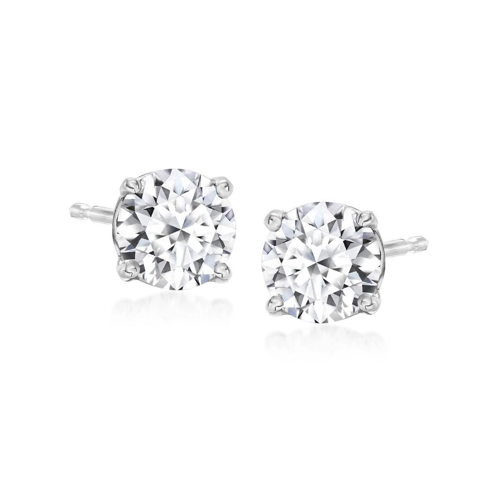 Ross-Simons Lab-Grown Diamond Stud Earrings in Sterling Silver 1