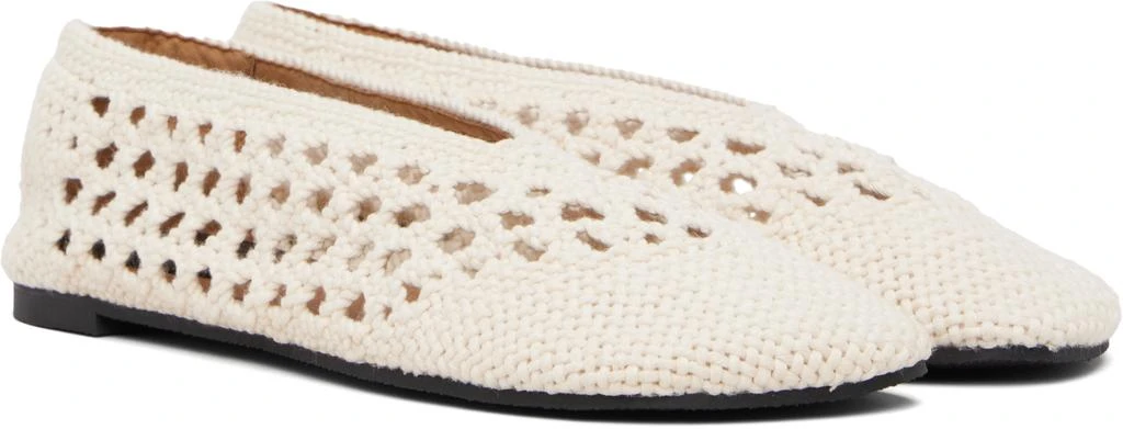 Stella McCartney Off-White Ryder Day Cotton Crochet Loafers 4