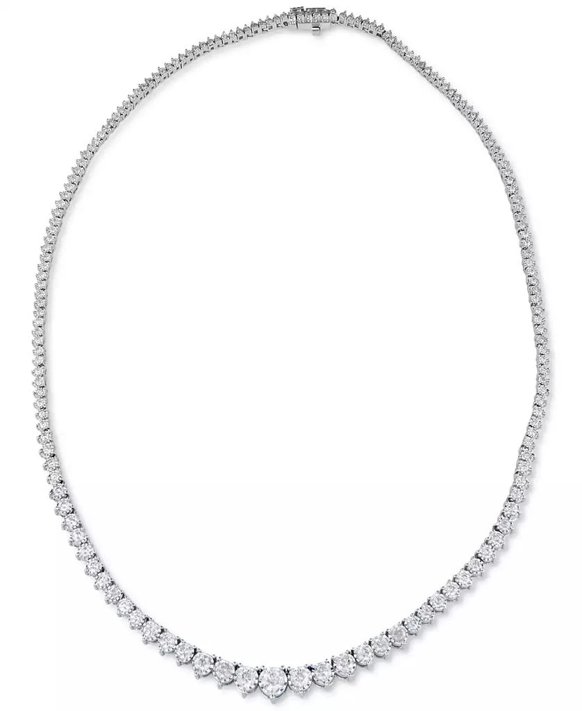 Macy's Diamond Graduated Tennis Necklace (5 ct. t.w.) in 14K White Gold or 14k Yellow Gold 1