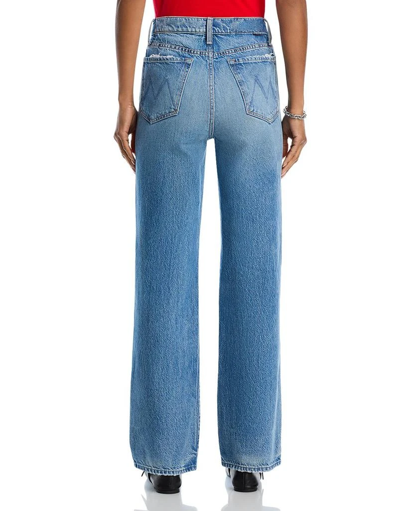 MOTHER The Rambler Sneak High Rise Wide Straight Jeans in Tcb 3