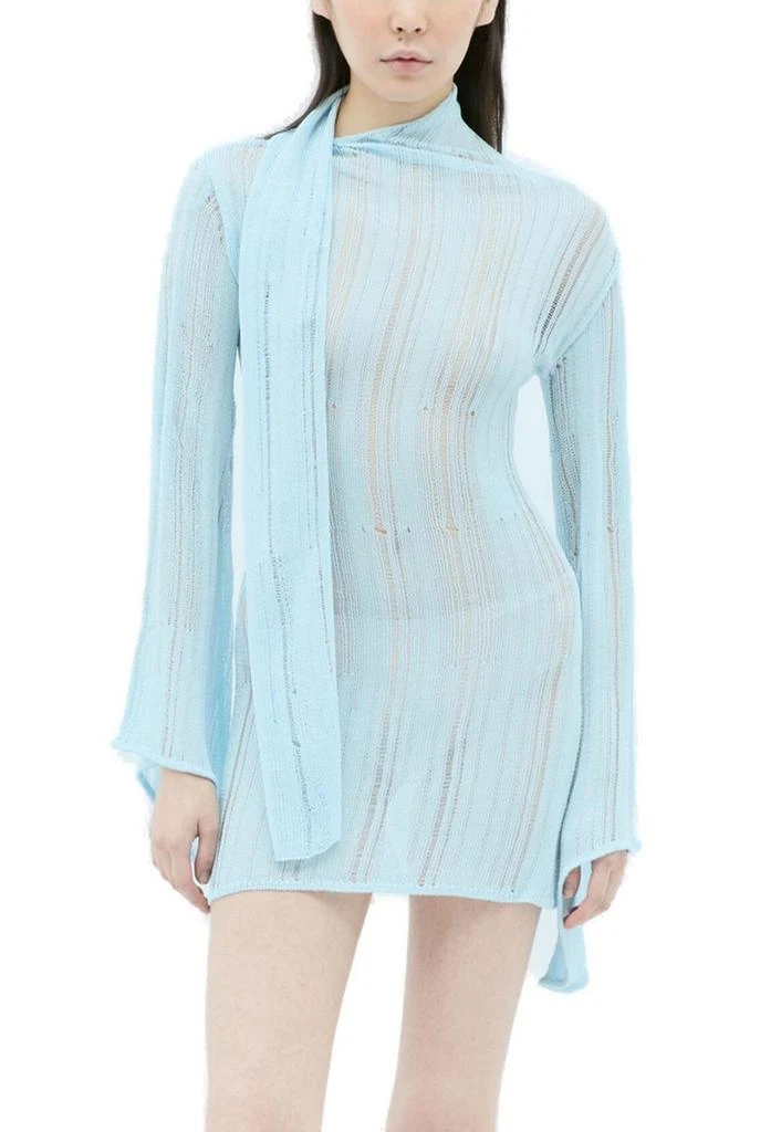 Aya Muse Lys Scarf-Detailed Open-Knit Mini Dress  On Sale Now with Up to  69% Off | Discover Exclusive Deals & Savings at BeyondStyle  Authentic Aya  Muse dresses|adult|clothing|apparel & accessories|women with