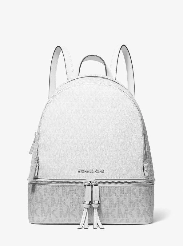Shop Rhea Medium Color-Block Logo Backpack on Sale at  display picture 1