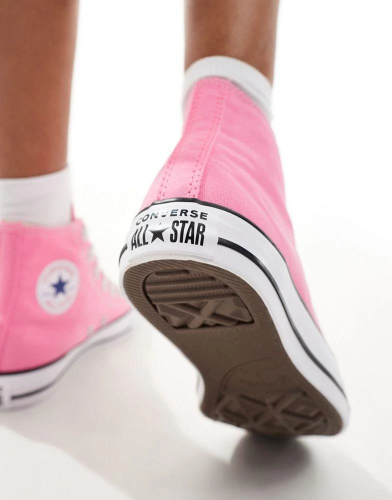 Converse Converse Chuck Taylor All Star Hi trainers in bright pink 3