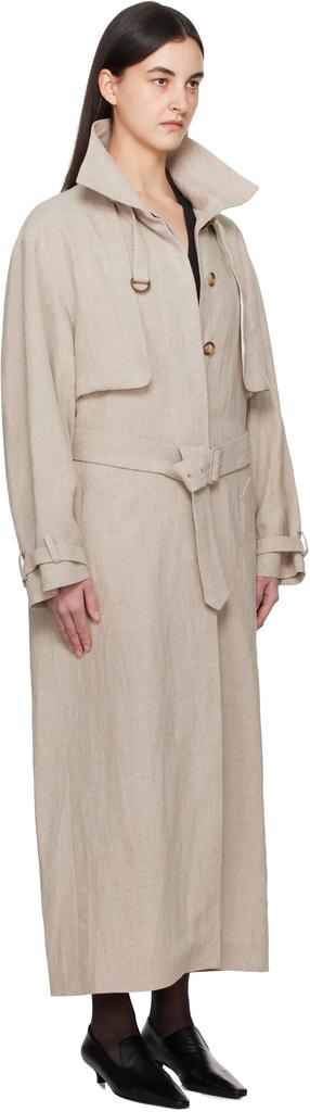 La Collection Beige Jocasta Trench Coat