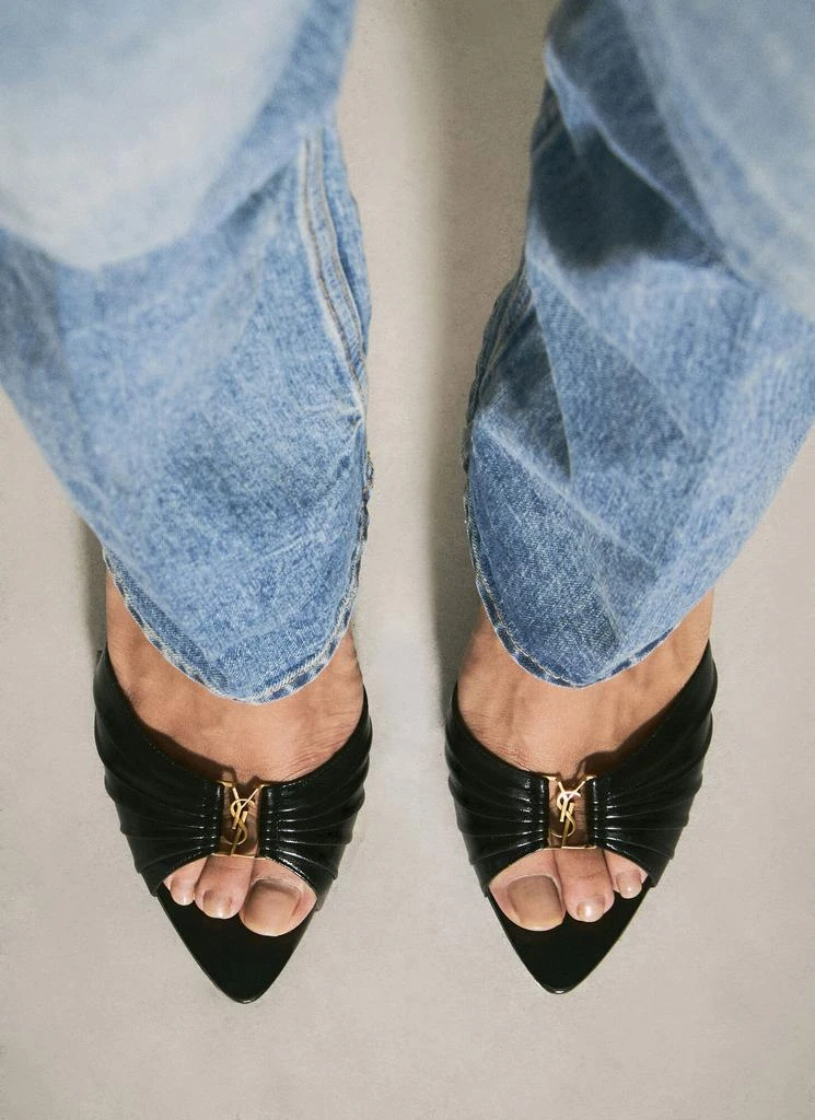 Yves Saint Laurent Babylone Heeled Mules 2