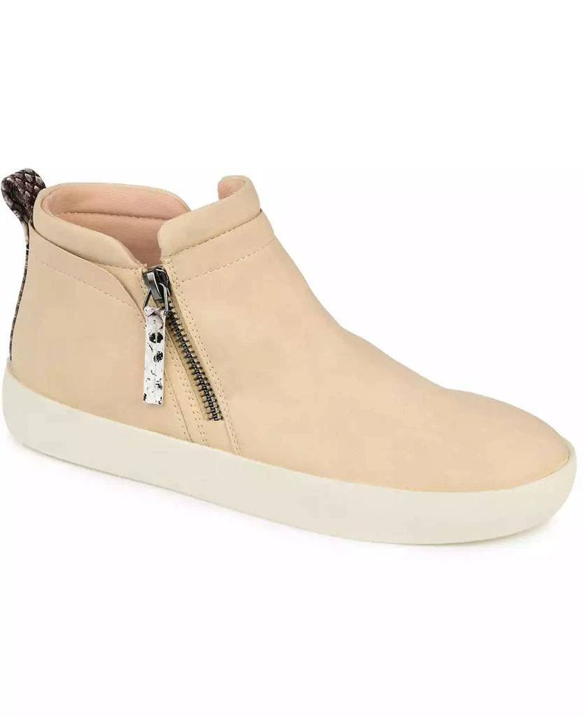 Journee Collection Women's Frankie Side Zip Sneaker 1