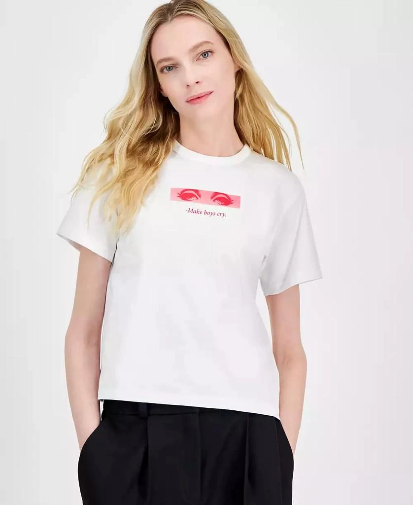 Hugo Boss Women's Graphic Print Cotton T-Shirt 1