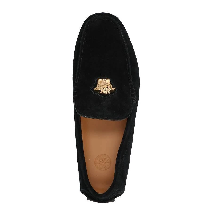 Shop La Medusa Plaque Suede Loafers on Sale at BeyondStyle  display picture 1