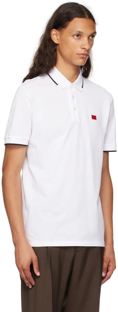 Hugo Boss White Bonded Logo Polo 2