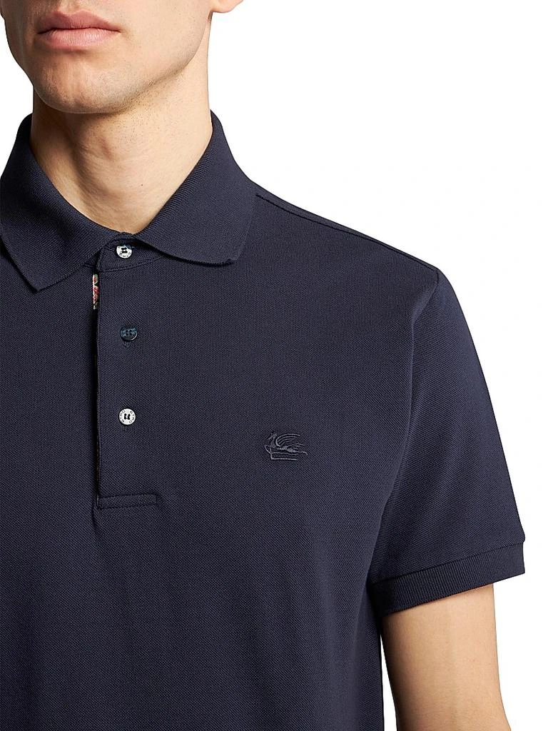 ETRO Roma Printed Detail Polo Shirt 6