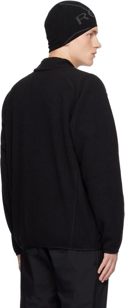 ROA Black Polartec Fleece Button Up Jacket 3