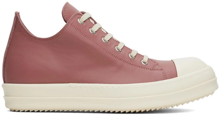 Rick Owens Pink Porterville Low Sneakers 1