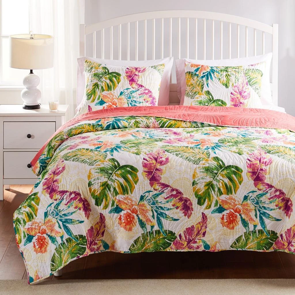 BreeBe Tropics Quilt Set 3-Piece King/Cal King