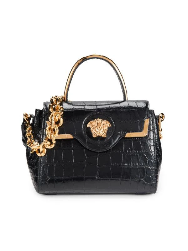 Versace Medusa Leather Top Handle Bag 5