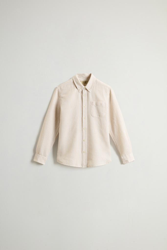 Woolrich Boys’ Cotton- and Linen-Blend Shirt - Boys - White
