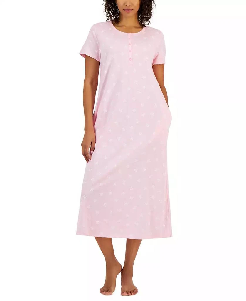 Charter Club Women's Cotton Printed Nightgown, Created for Macy's 1