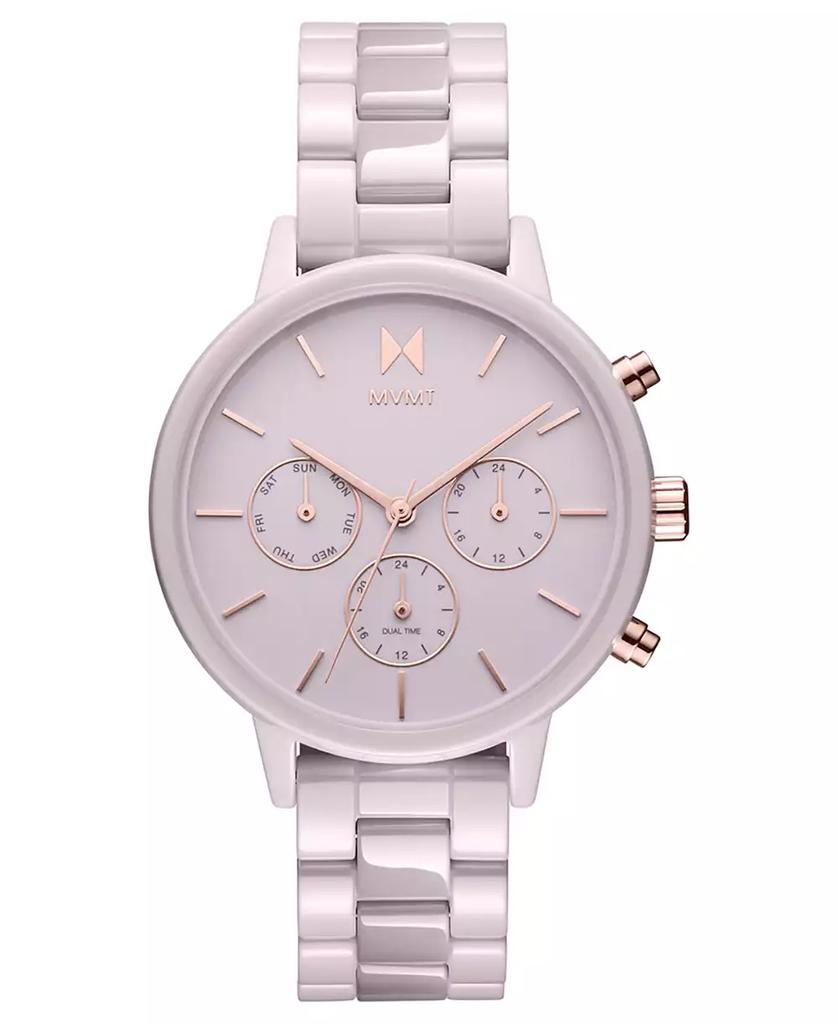 MVMT Women's Nova Ceramic Blush Ceramic Bracelet Watch 38mm