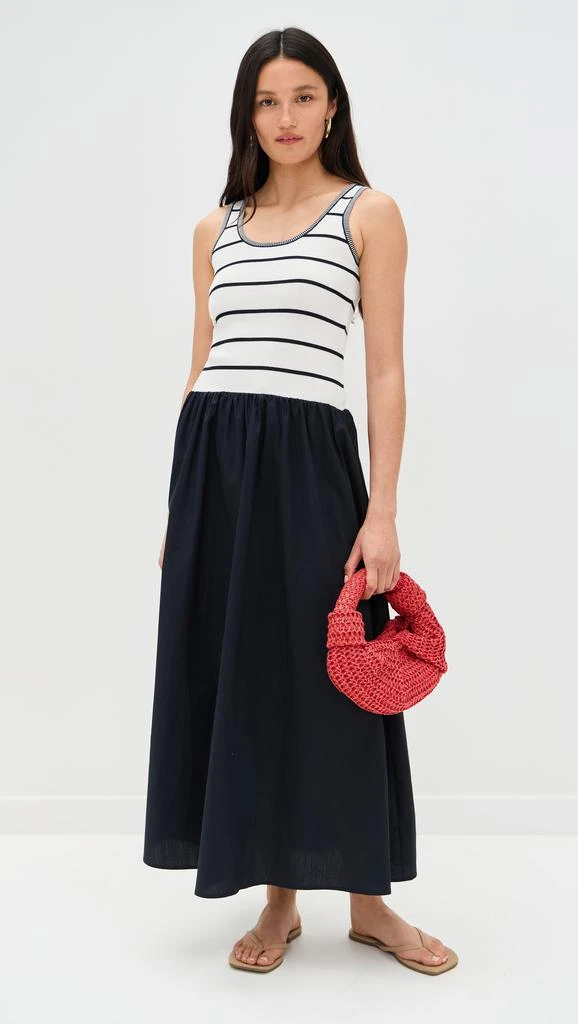 Moon River Navy Midi Dress 4