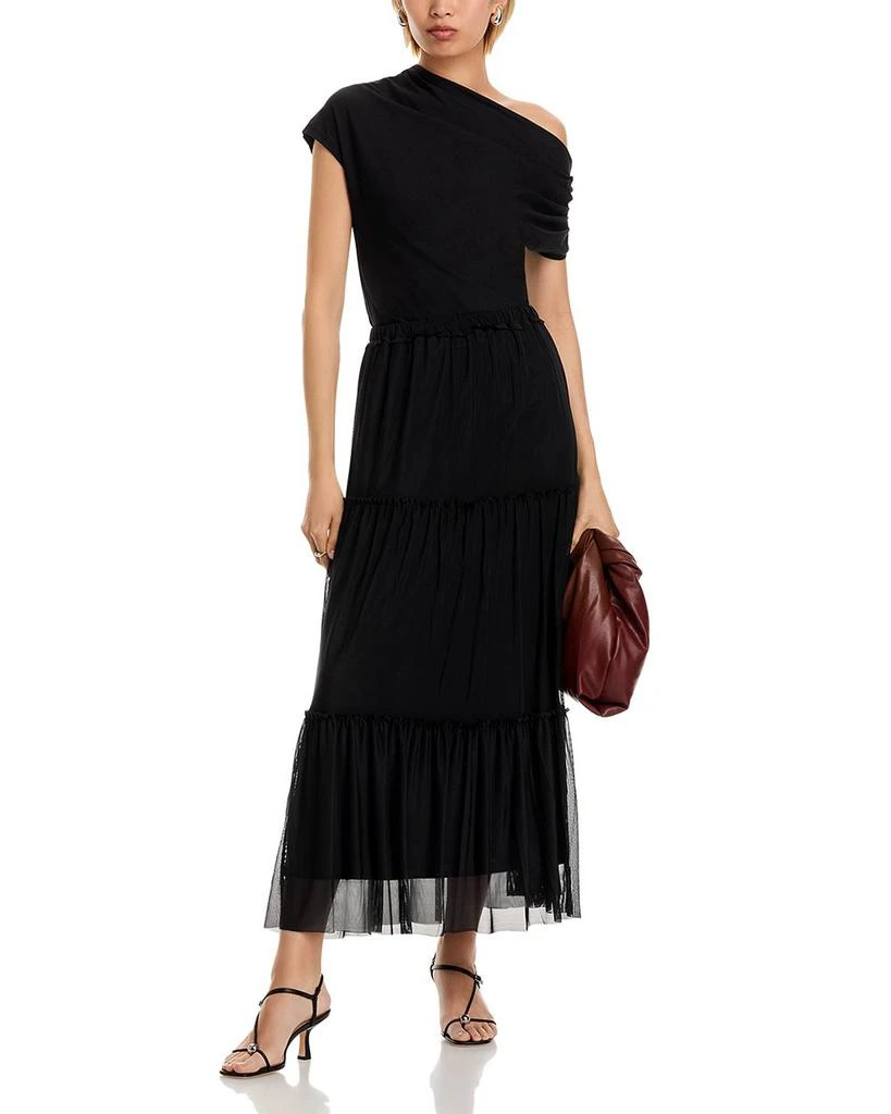 AQUA Mesh Maxi Skirt - Exclusive 2
