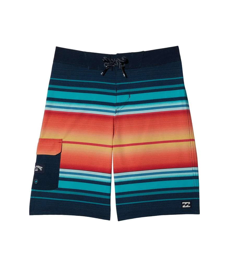 Billabong Kids All Day Stripe Pro Boardshorts (Toddler/Little Kids) 1