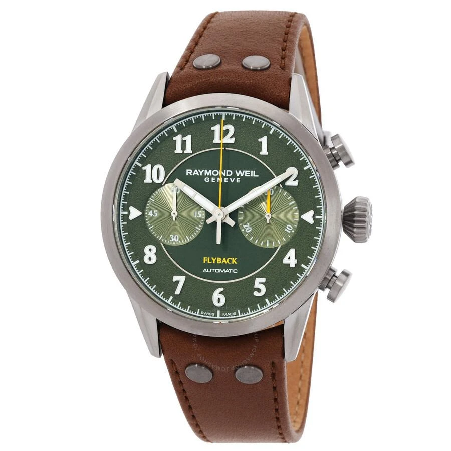 Freelancer Chronograph Automatic Green Dial Men's Watch 7783-TIC