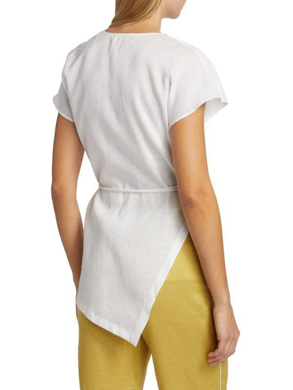Fabiana Filippi Asymmetric Linen Top 2